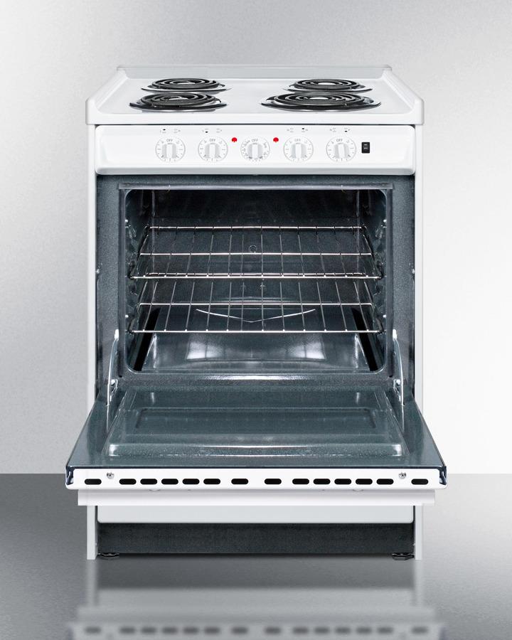 24" Wide Electric Coil Top Range