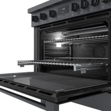 800 Series Gas Freestanding Range 36" Black Stainless Steel