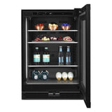 Panel-Ready 24" Under Counter Glass Door Refrigerator, Right Swing