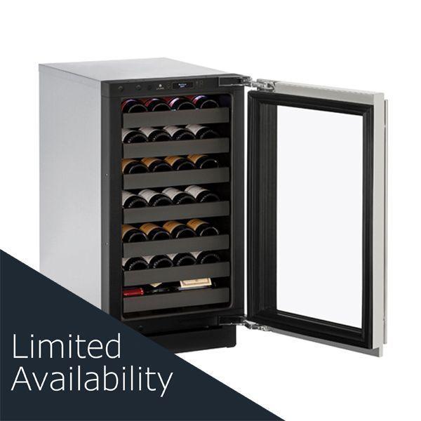 3018wc 18" Wine Refrigerator With Stainless Frame Finish and Left-hand Hinge Door Swing (115 V/60 Hz Volts /60 Hz Hz)