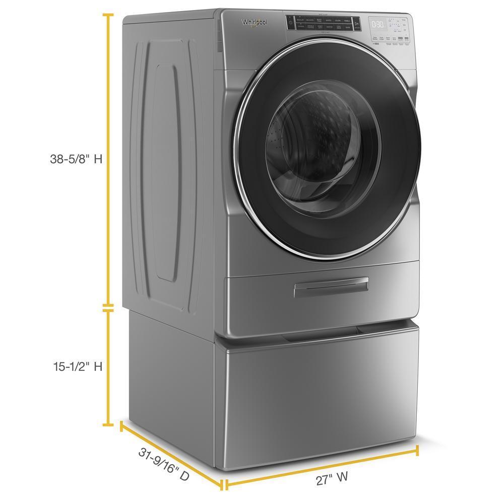 15.5" Pedestal for Front Load Washer and Dryer with Storage