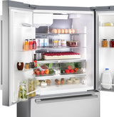 500 Series French Door Bottom Mount Refrigerator 36" Stainless steel (with anti-fingerprint)