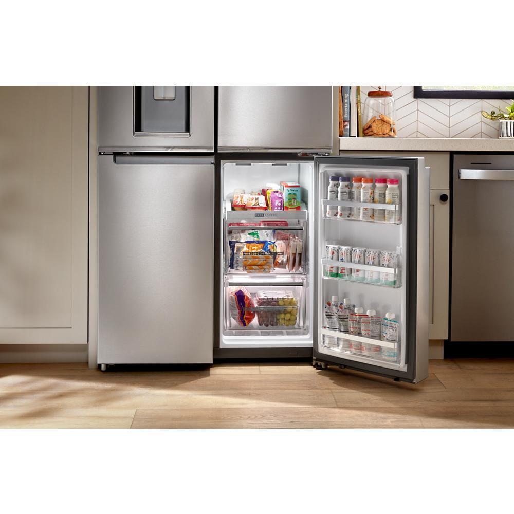 36-Inch Counter Depth 4 Door Refrigerator with Ice Maker in Door