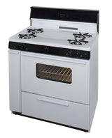 36 in. Freestanding Gas Range in White