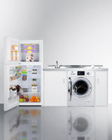 83" Wide All-in-one Kitchenette With Washer/dryer Combo