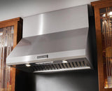 36'' Wall-Mount 600-1200 CFM Canopy Hood, Commercial-Style Stainless Steel