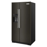 22.6 cu ft. Counter-Depth Side-by-Side Refrigerator with Exterior Ice and Water and PrintShield™ finish