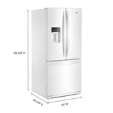 30-inch Wide French Door Refrigerator - 20 cu. ft.