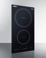 12" Wide 208-240v 2-zone Induction Cooktop