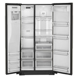 22.6 cu ft. Counter-Depth Side-by-Side Refrigerator with Exterior Ice and Water and PrintShield™ finish