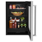 24" Undercounter Refrigerator with Glass Door