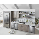 20.8 Cu. Ft. 36" Width Built In Stainless Steel French Door Refrigerator with Platinum Interior Design