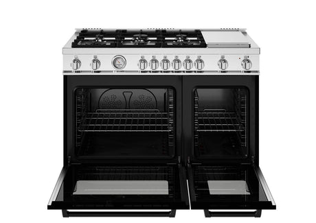 Master 48" Range All Gas Nero Black