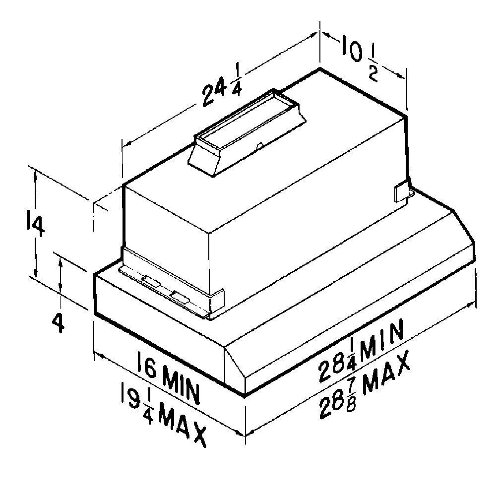 DISCONTINUED-Broan® Rough-In Kit for Custom Insert Range Hood