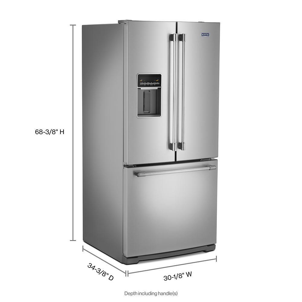 30-Inch Wide French Door Refrigerator with Exterior Water Dispenser- 20 Cu. Ft.