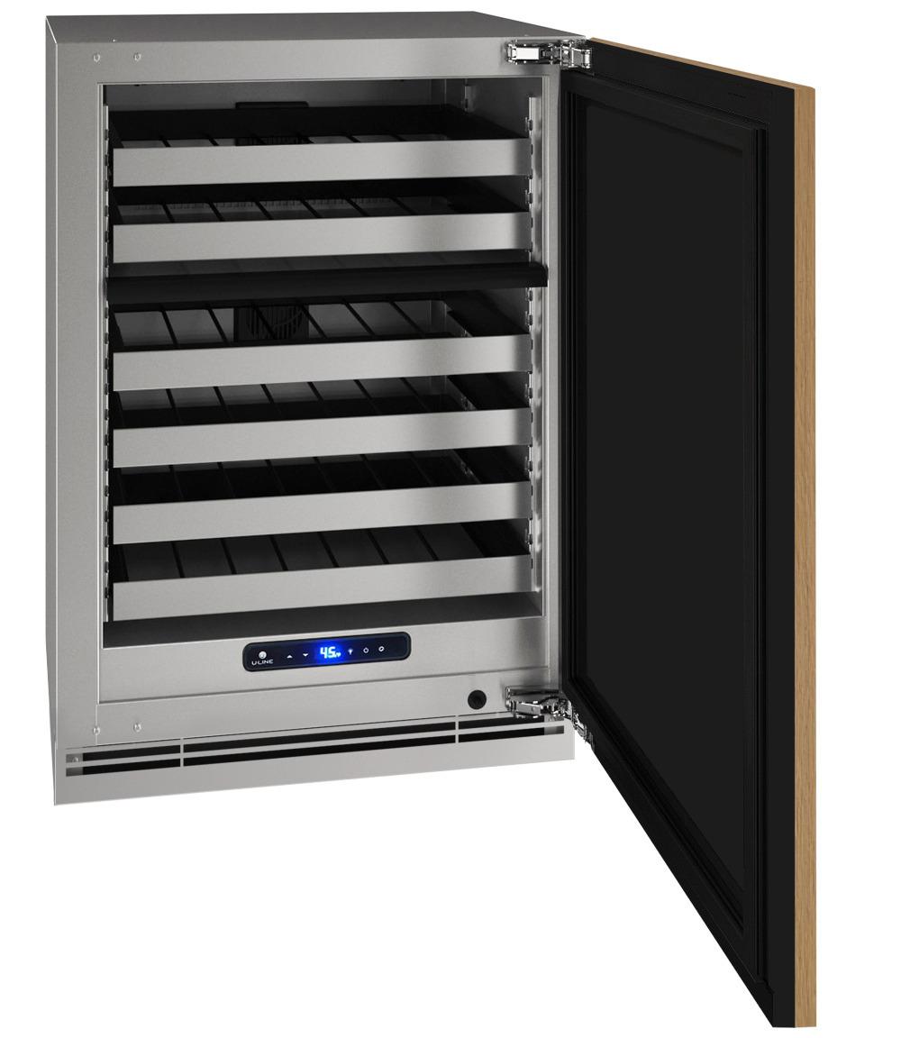 Hwd524 24" Dual-zone Wine Refrigerator With Integrated Solid Finish and Field Reversible Door Swing (115 V/60 Hz)