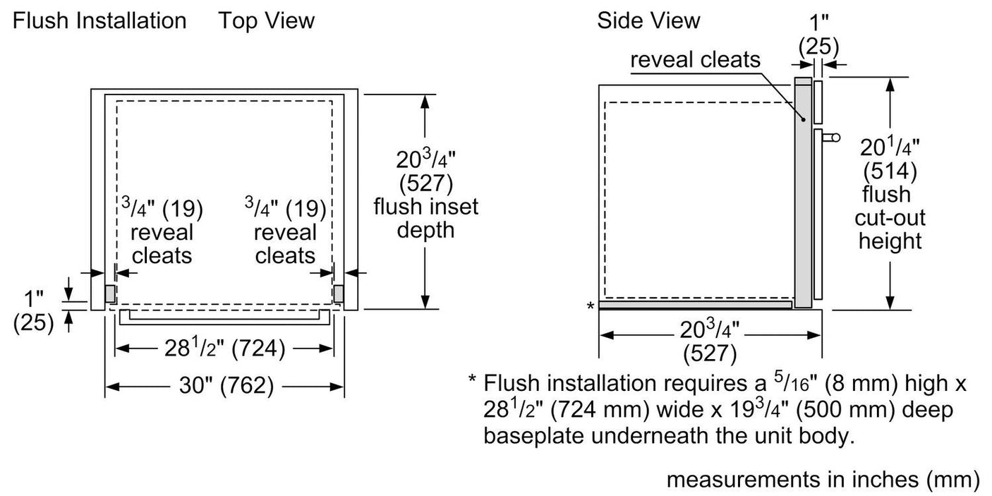 500 Series, 30", Microwave, SS, Drop Down Door