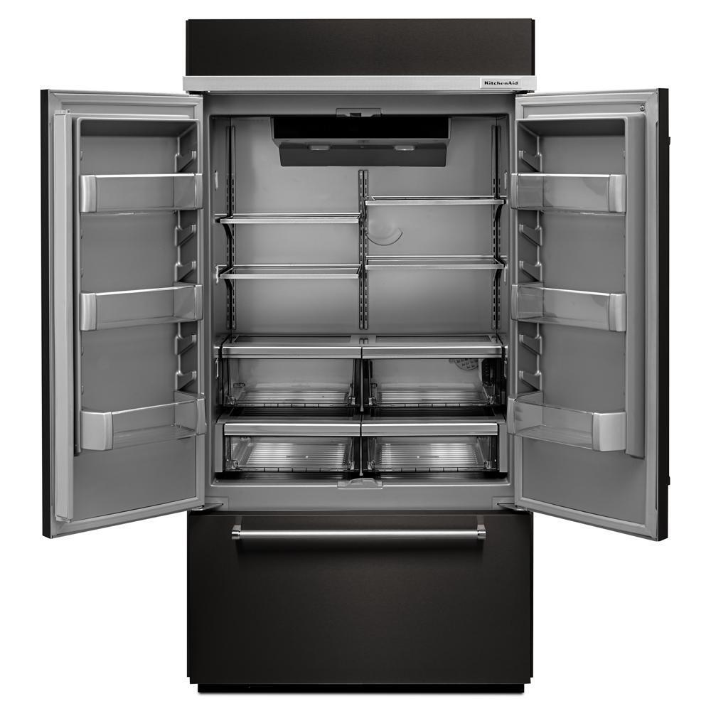 24.2 Cu. Ft. 42" Width Built-In Stainless French Door Refrigerator with Platinum Interior Design