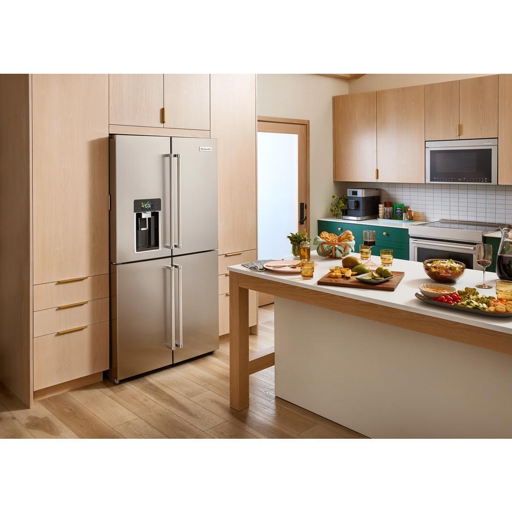 36" Counter-Depth 19.4 Cu Ft 4-Door Refrigerator with Flexible Temperature Zone in PrintShield™ Finish