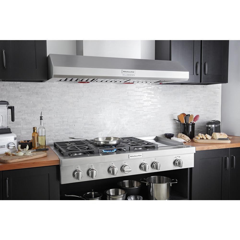 KitchenAid® 48'' 6-Burner Commercial-Style Gas Rangetop with Griddle