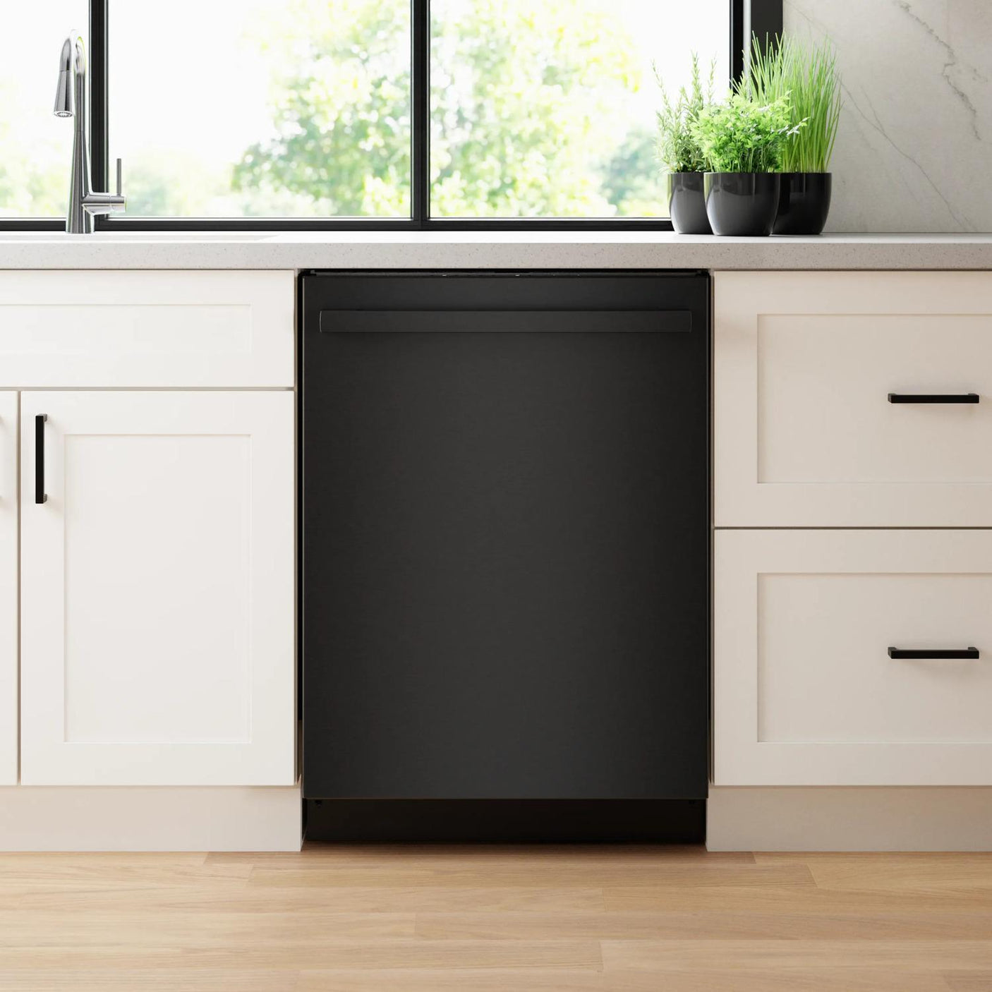 100 Premium Dishwasher 24" Black stainless steel