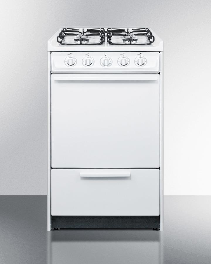 20" Wide Gas Range