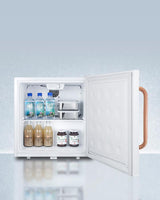 Compact All-refrigerator With Antimicrobial Pure Copper Handle