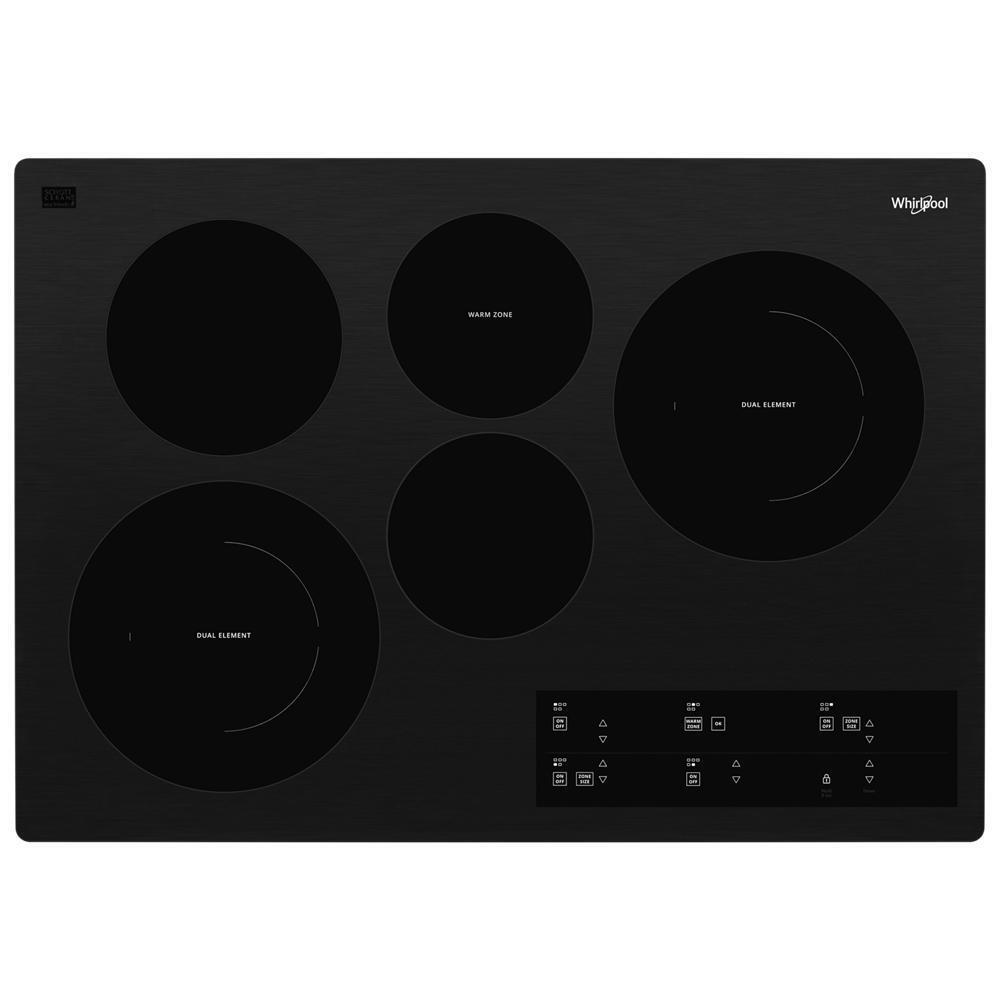 30-inch Electric Ceramic Glass Cooktop with Two Dual Radiant Elements