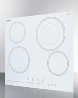 24" Wide 230v 4-burner Radiant Cooktop