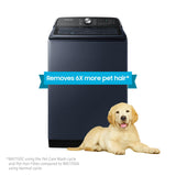 5.4 cu. ft. Smart Top Load Washer with Pet Care Solution and Super Speed Wash in Brushed Navy