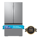 32 cu. ft. Mega Capacity 3-Door French Door Refrigerator with Dual Auto Ice Maker in Stainless Steel