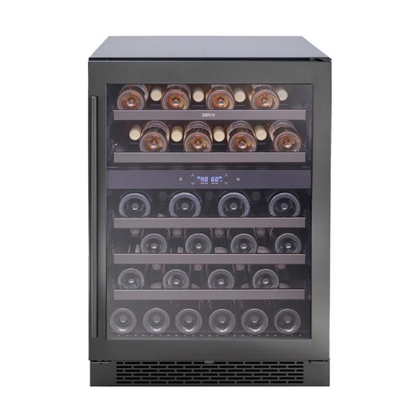 Presrv Wine Cooler, 24in UC, Blk SS+Gls,Rvs Dr, 2Z