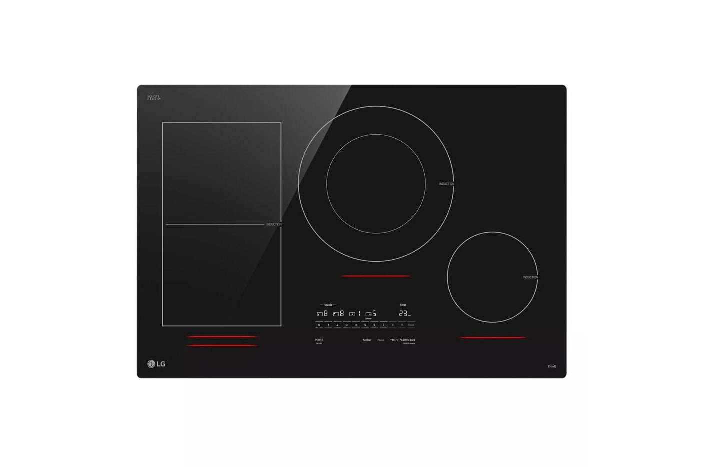 30" Smart Induction Cooktop with UltraHeat™ 5.0kW Element