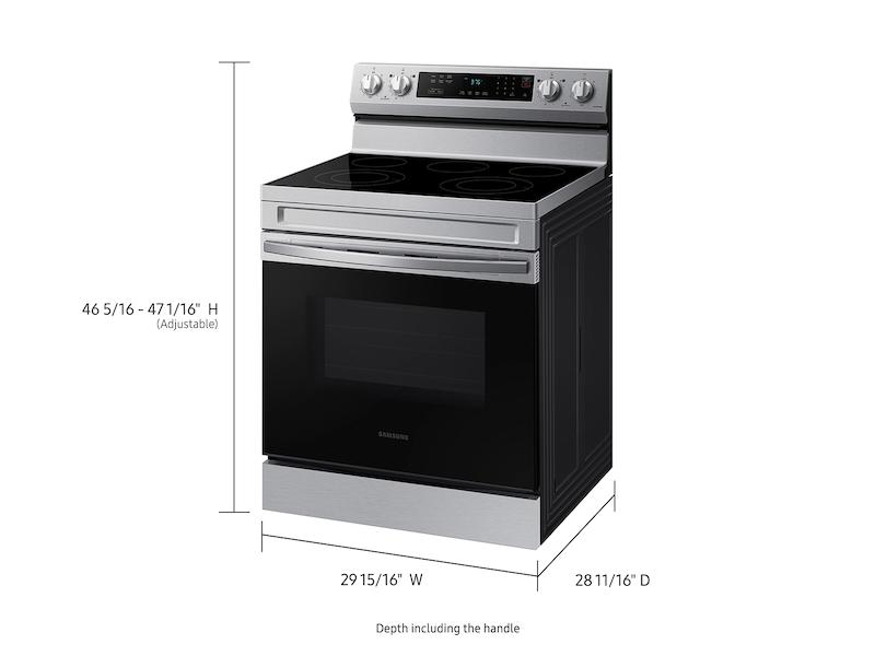 6.3 cu. ft. Smart Freestanding Electric Range with Rapid Boil™ & Self Clean in Stainless Steel