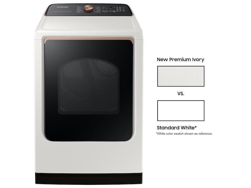 7.4 cu. ft. Smart Electric Dryer with Steam Sanitize+ in Ivory