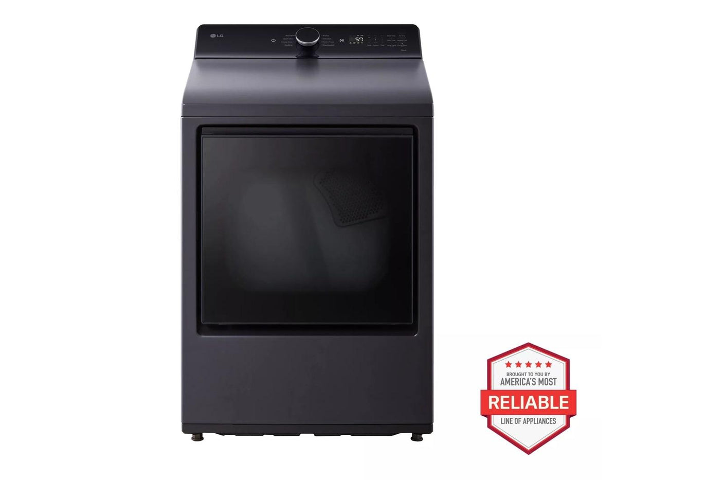 7.3 cu. ft. Ultra Large Capacity Rear Control Electric Dryer with LG EasyLoad™ Door and AI Sensing