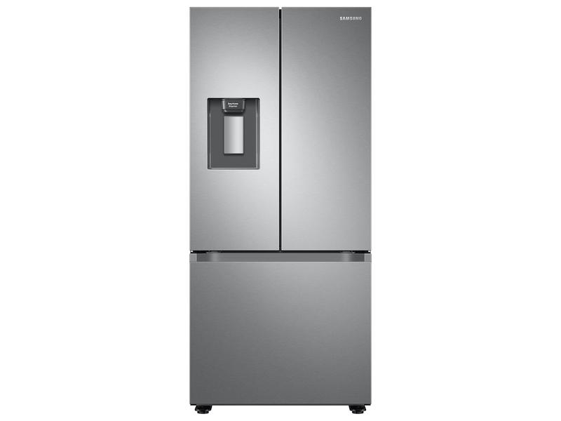 22 cu. ft. Smart 3-Door French Door Refrigerator with External Water Dispenser in Fingerprint Resistant Stainless Steel