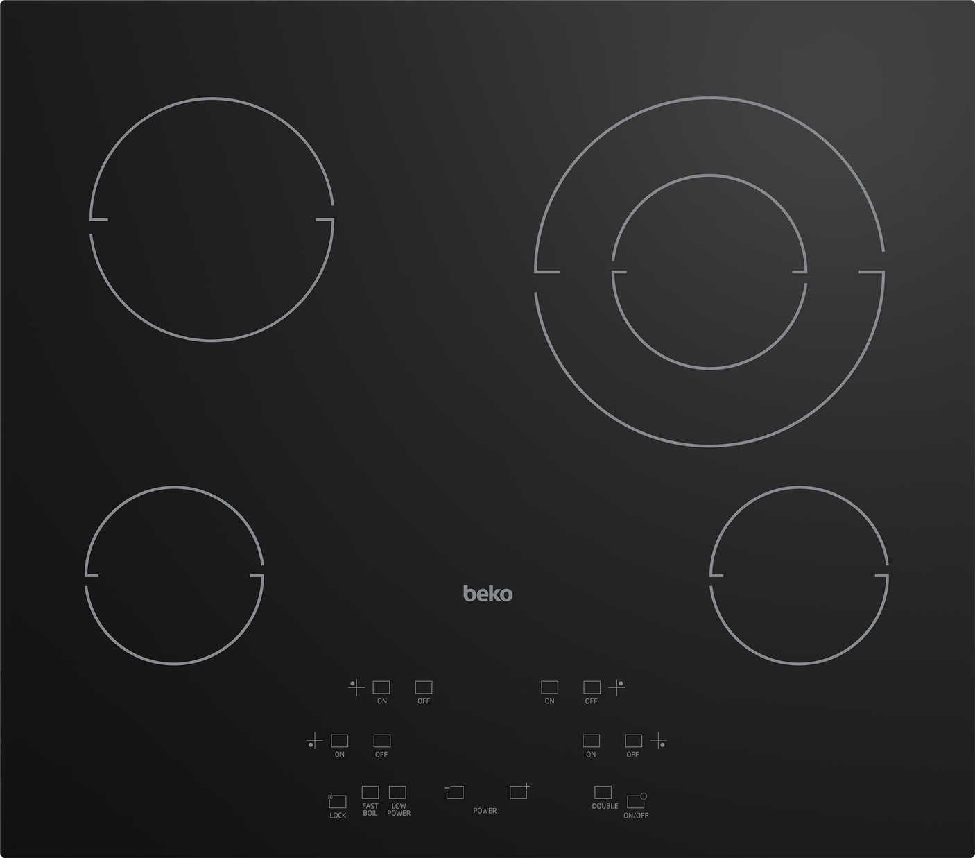 24" Built-In Electric Cooktop with 4 Burners and Touch Control