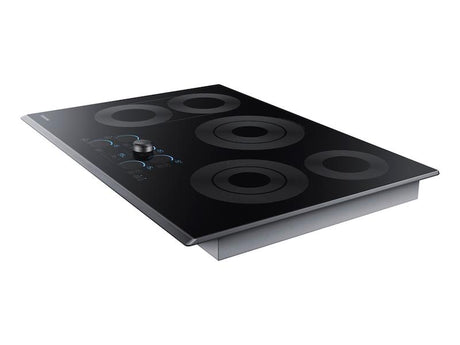 30" Smart Electric Cooktop with Sync Elements in Black Stainless Steel