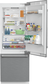 30" Freezer Bottom Built-In Refrigerator with Auto Ice Maker and Internal Water Dispenser