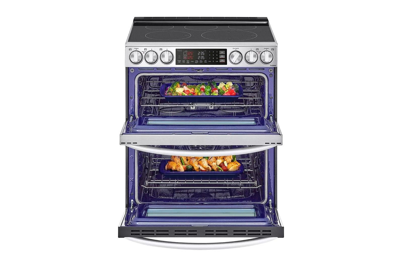 7.3 cu. ft. Smart Electric Double Oven Slide-in Range with InstaView®, ProBake® Convection, Air Fry, and Air Sous Vide