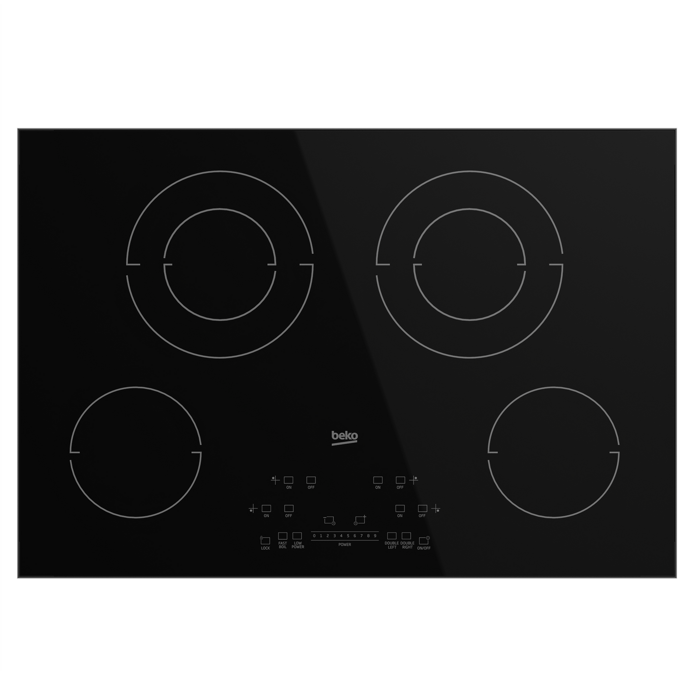 30" Built-In Electric Cooktop with 4 Burners and Touch Control