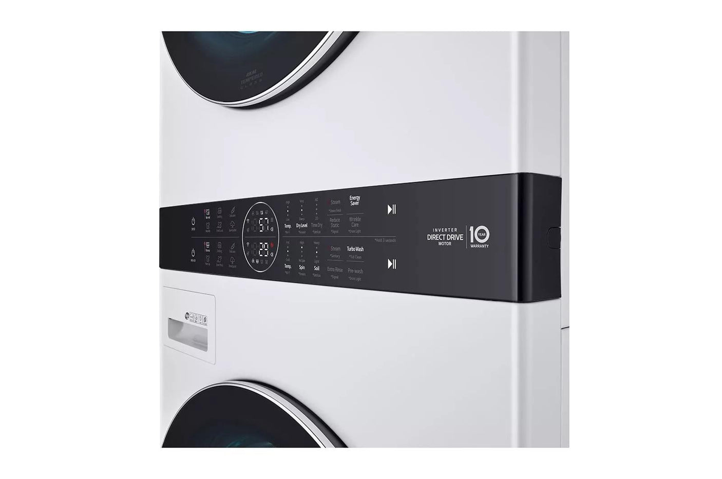 Single Unit Front Load LG WashTower™ with Center Control™ 4.5 cu. ft. Washer and 7.4 cu. ft. Gas Dryer