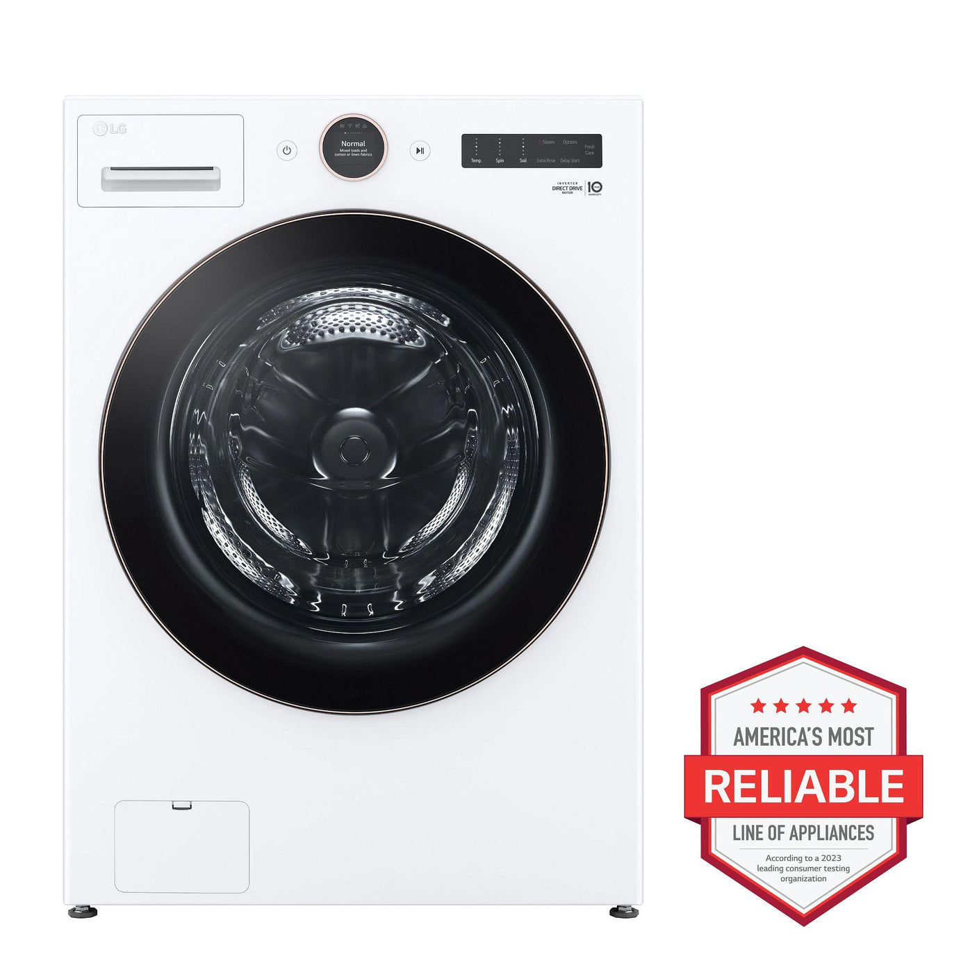 5.0 cu. ft. Mega Capacity Smart Front Load Energy Star Washer with TurboWash® 360(degree) and AI DD® Built-In Intelligence