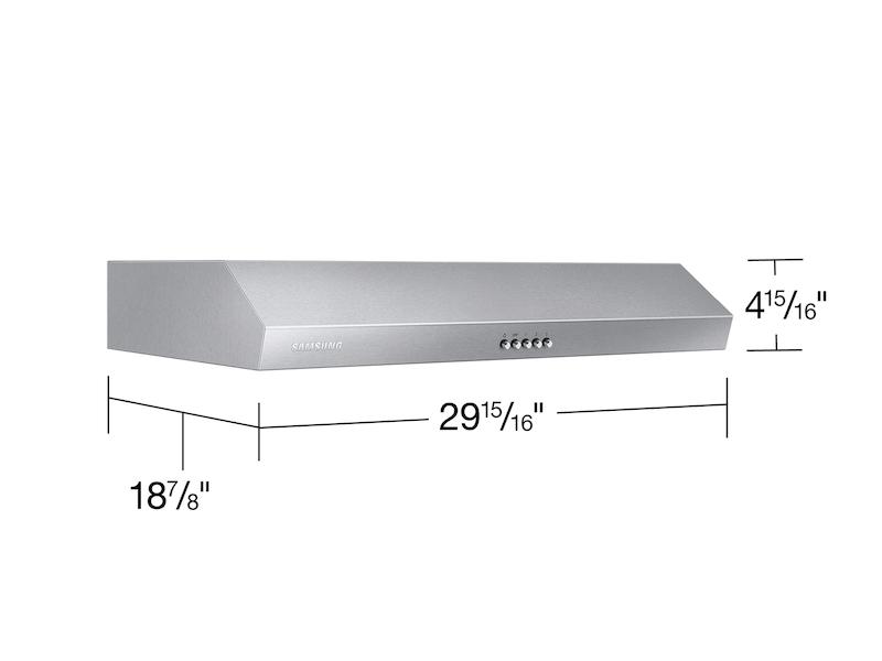 30" Under Cabinet Hood in Stainless Steel