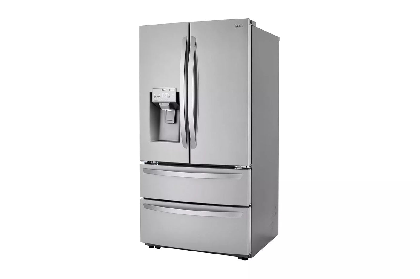 22 cu ft. Smart Counter Depth Double Freezer Refrigerator with Craft Ice™