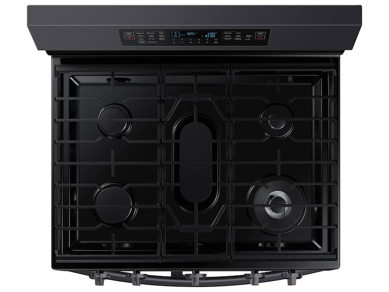 6.0 cu. ft. Smart Freestanding Gas Range with Flex Duo™ & Air Fry in Black Stainless Steel