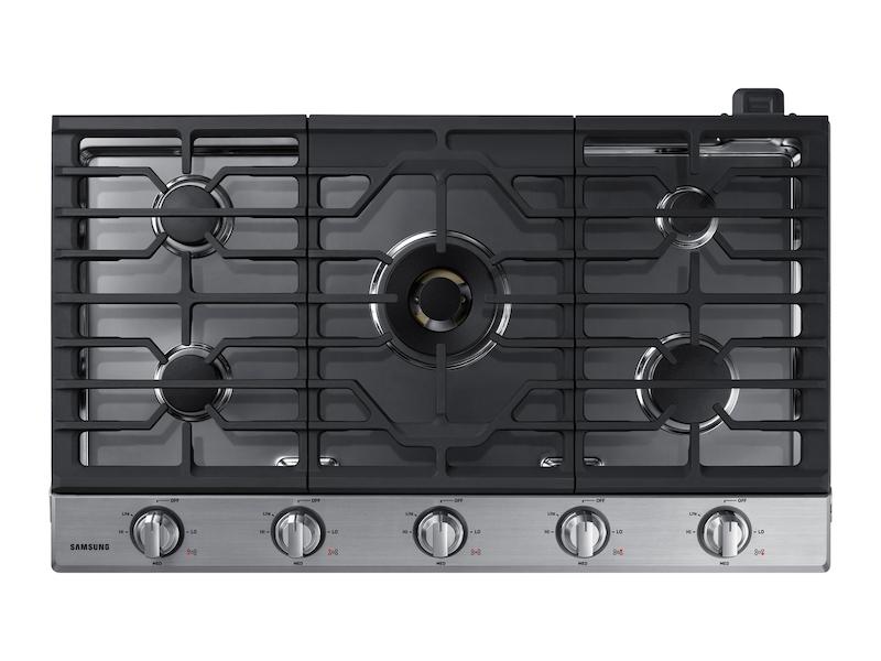 36" Smart Gas Cooktop with 22K BTU Dual Power Burner in Stainless Steel