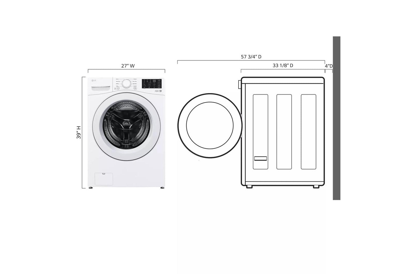 5.0 cu. ft. Mega Capacity Front Load Washer