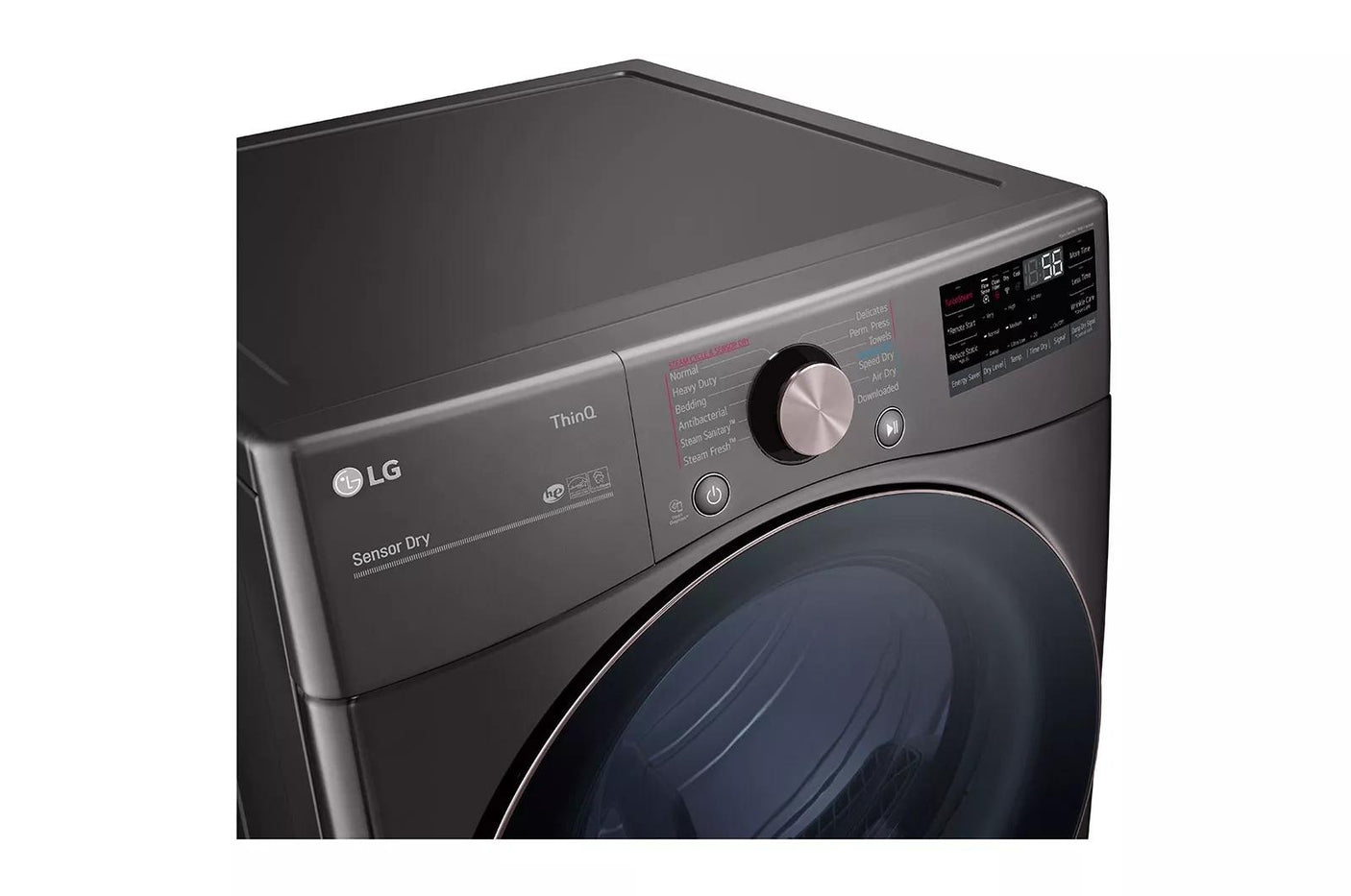 7.4 cu. ft. Ultra Large Capacity Smart wi-fi Enabled Front Load Gas Dryer with TurboSteam™ and Built-In Intelligence